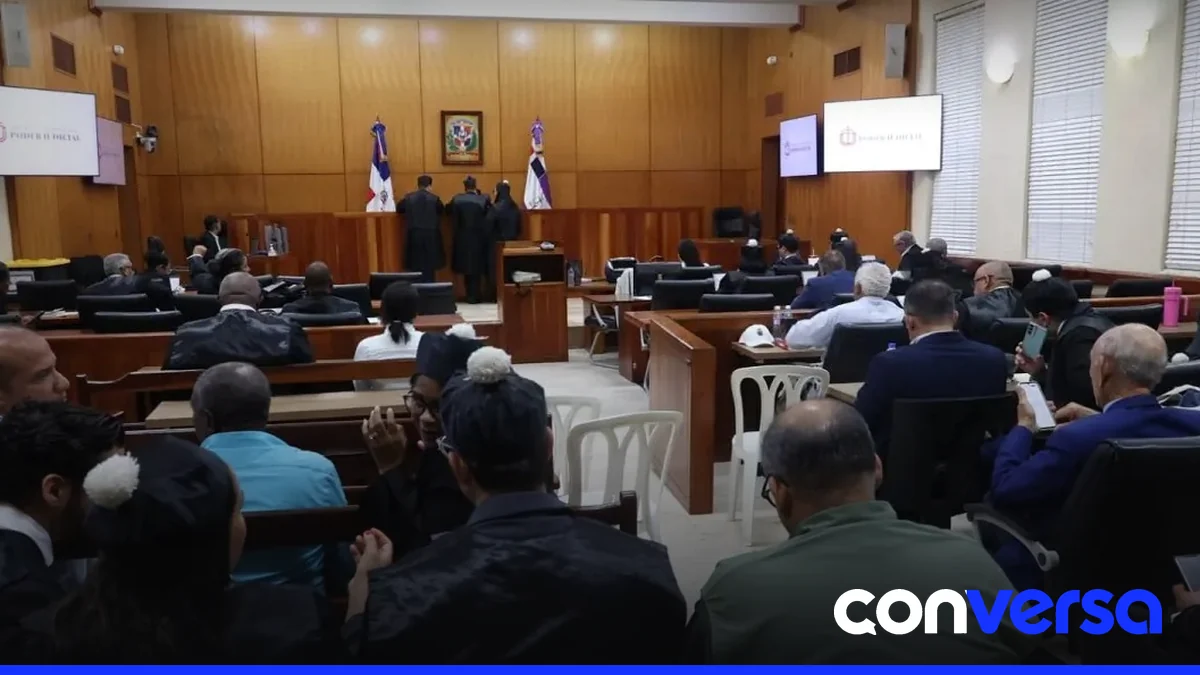 Fotografía de archivo de la sala de audiencias del Tercer Tribunal Colegiado del Distrito Nacional.