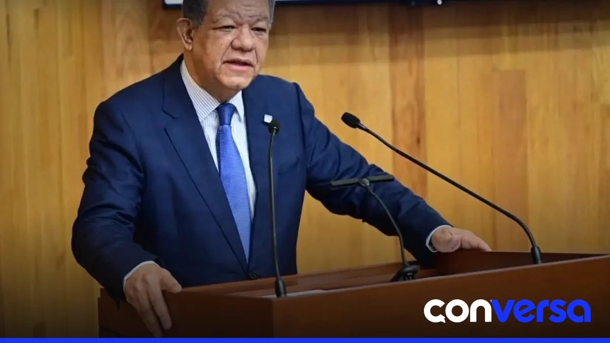 Leonel Fernández durante una conferencia magistral en la Universidad Nacional Autónoma de México (UNAM).