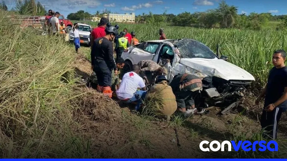 Foto de la carretera La Matilla en Higüey, donde ocurrió el accidente.