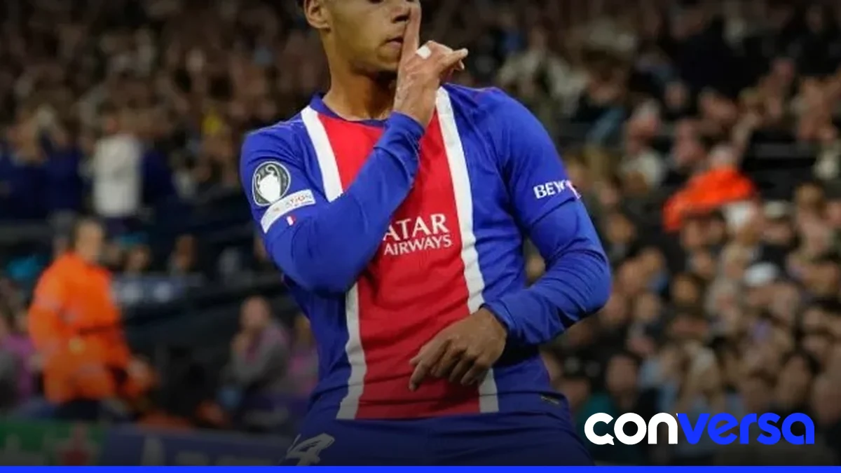 Imagen del partido entre el Paris Saint-Germain y el Manchester City en la Liga de Campeones.