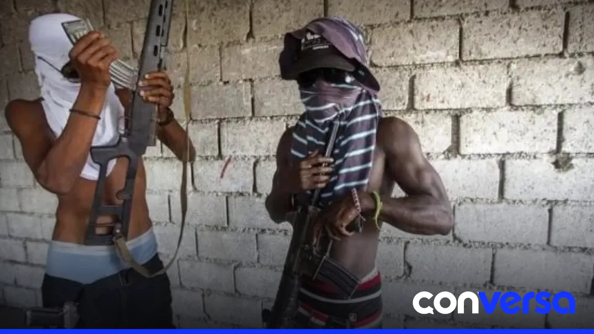 Imagen de un video difundido en redes sociales donde aparece Wilson Joseph, líder de la banda 400 Mawozo.