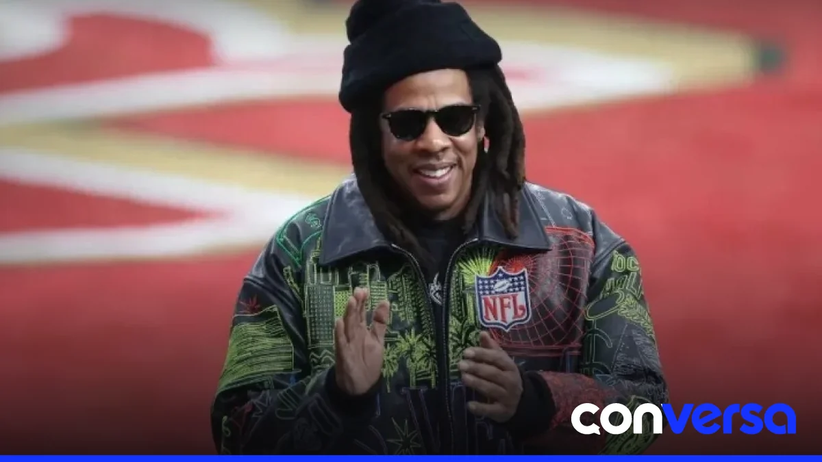 Escena del show de medio tiempo del Super Bowl en el SoFi Stadium.