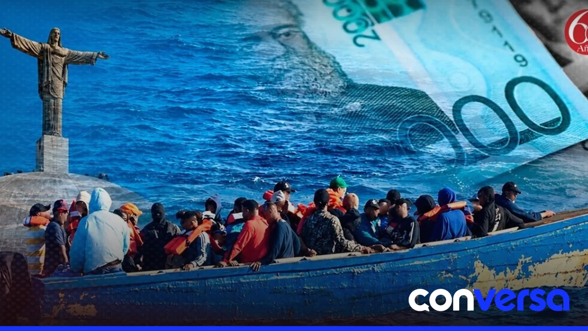 Grupo de viajeros que terminaron en Puerto Plata tras un viaje en yola.