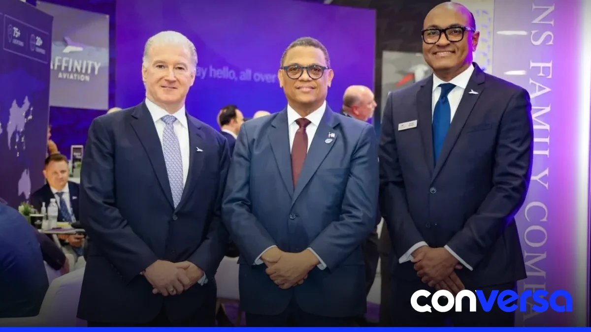 Representantes del Departamento Aeroportuario en el evento NBAA-BACE 2026 en Las Vegas.