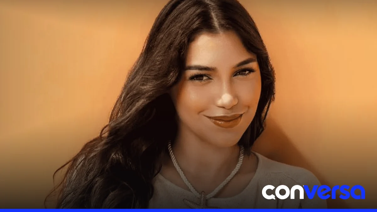 Diana Vargas de García, esposa de Nfasis, en una grabación de su sencillo 'Me levanté'.