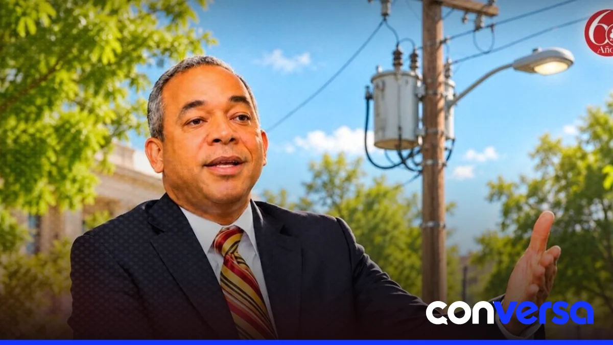 Imagen de la red eléctrica en la República Dominicana.