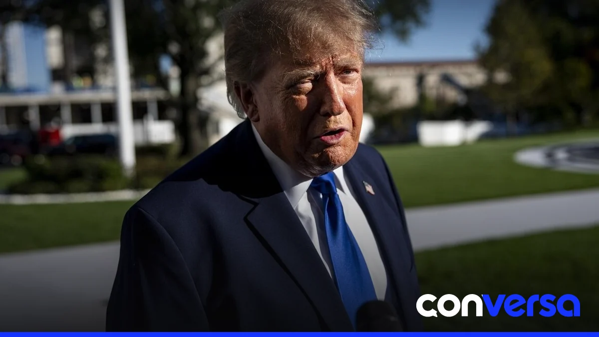 Donald Trump habla durante un mitin de campaña en Port Huron, Michigan.