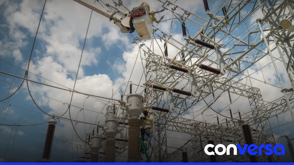 Imagen de una subestación eléctrica en la República Dominicana.