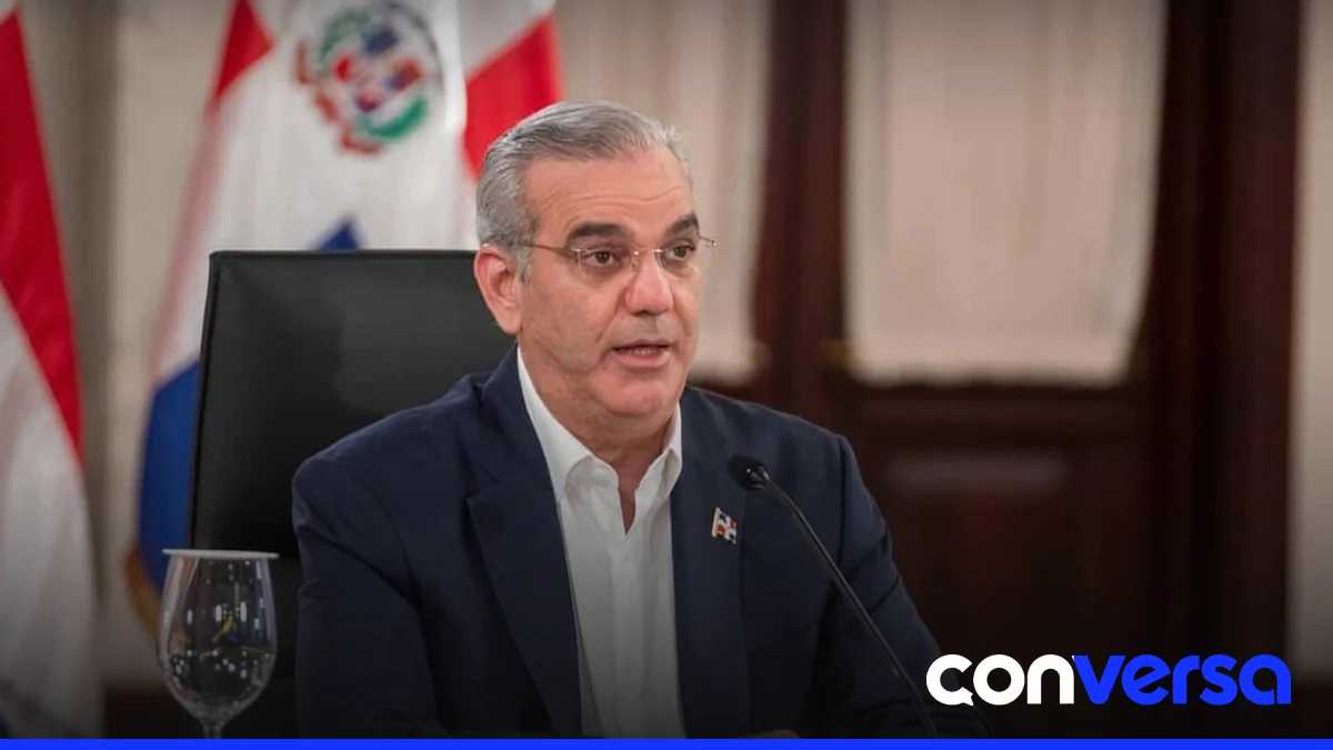Presidente Luis Abinader durante una intervención en la edición de LA Agenda Semanal.