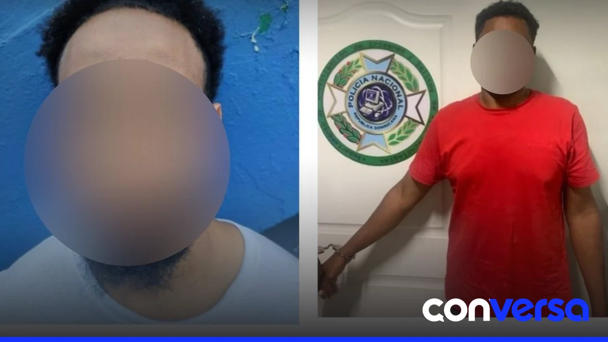 Agentes de la Policía Cibernética detienen a dos hombres en el sector Vacacional de Haina.