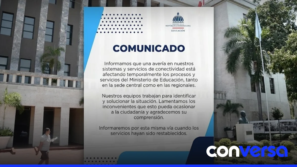 Ministerio de Educación en la sede central de Santo Domingo.