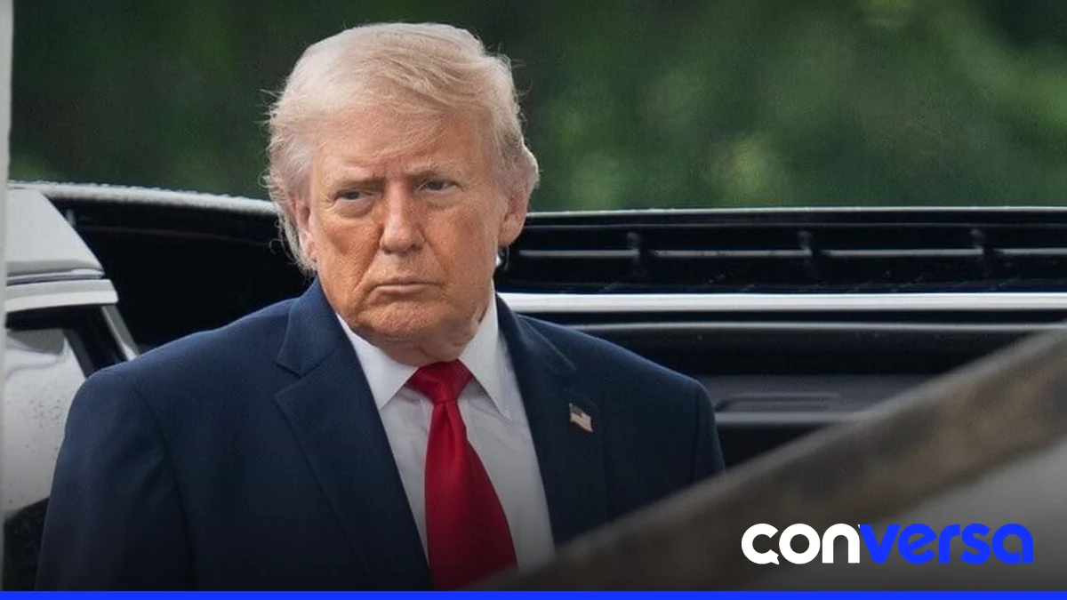 Imagen de archivo de Donald Trump en una reunión internacional.