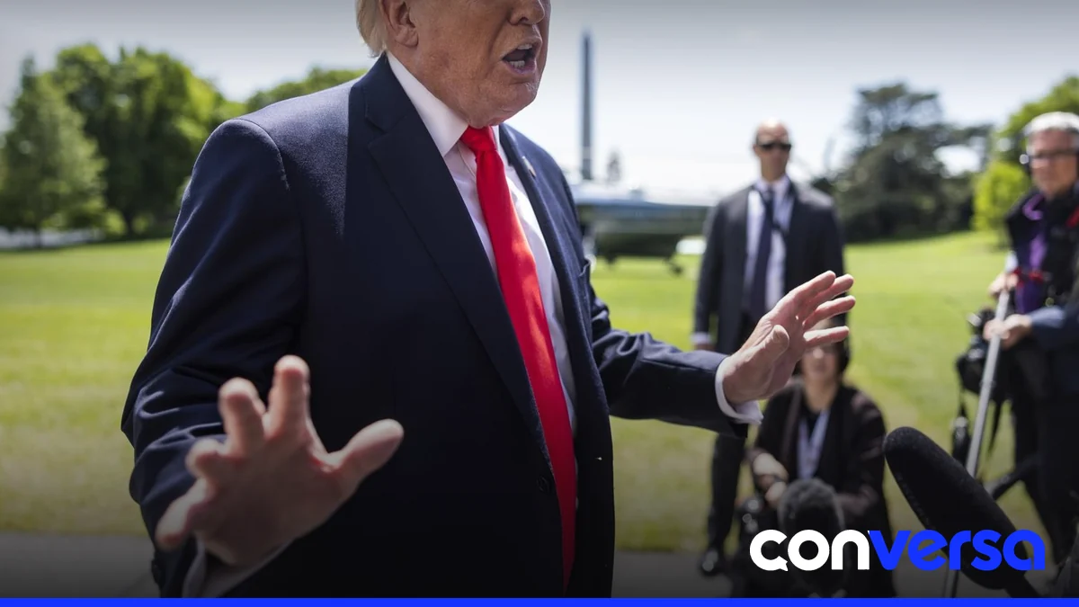 Donald Trump en una reunión oficial en Washington, Estados Unidos.