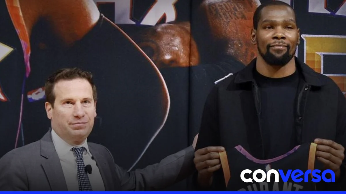Kevin Durant y Mat Ishbia, protagonistas del intercambio en redes sociales.