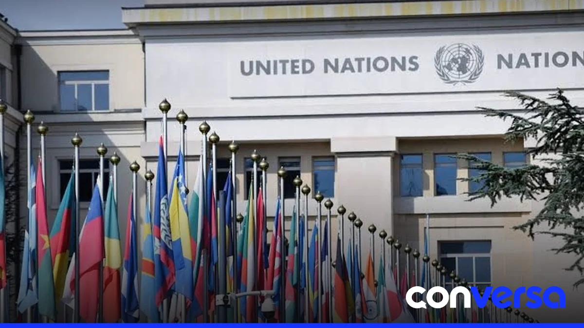 Fotografía de archivo de una reunión internacional en la ONU.