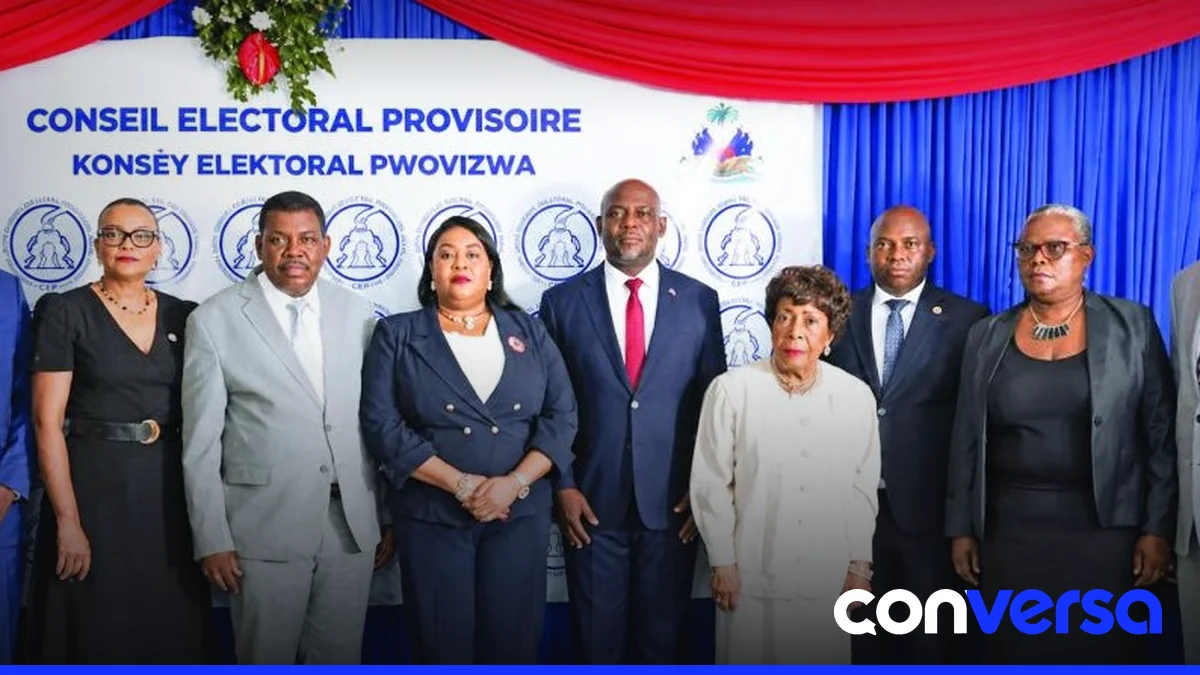 Foto de archivo mostrando el Consejo Electoral Provisional en Haití.