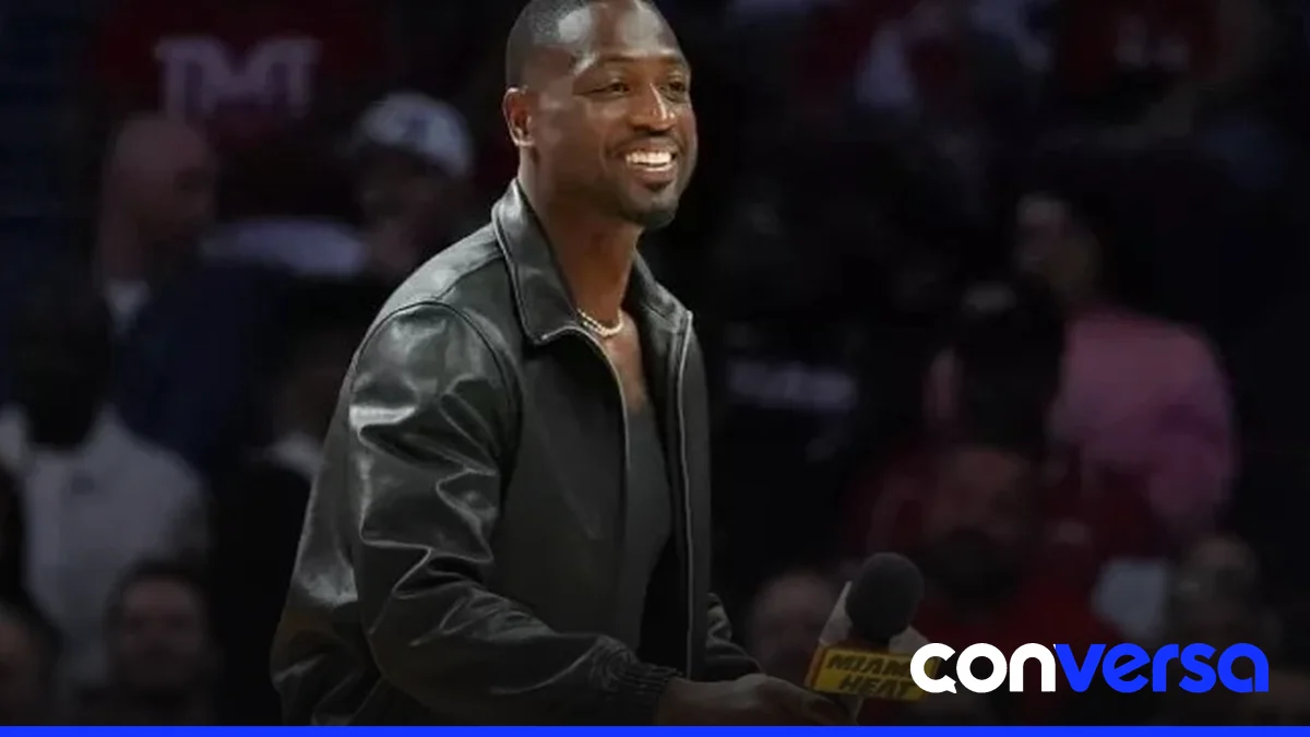 Imagen de la estatua de Dwyane Wade actualizada en el Miami Heat.