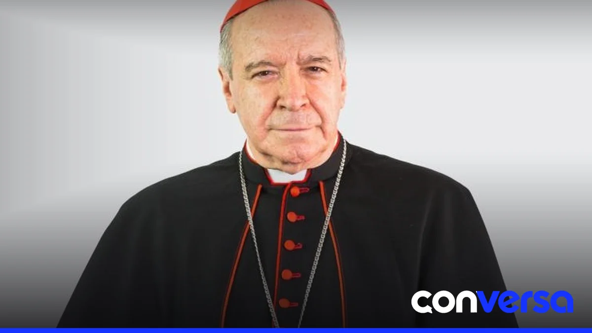 Foto del cardenal Nicolás López Rodríguez en un acto público.
