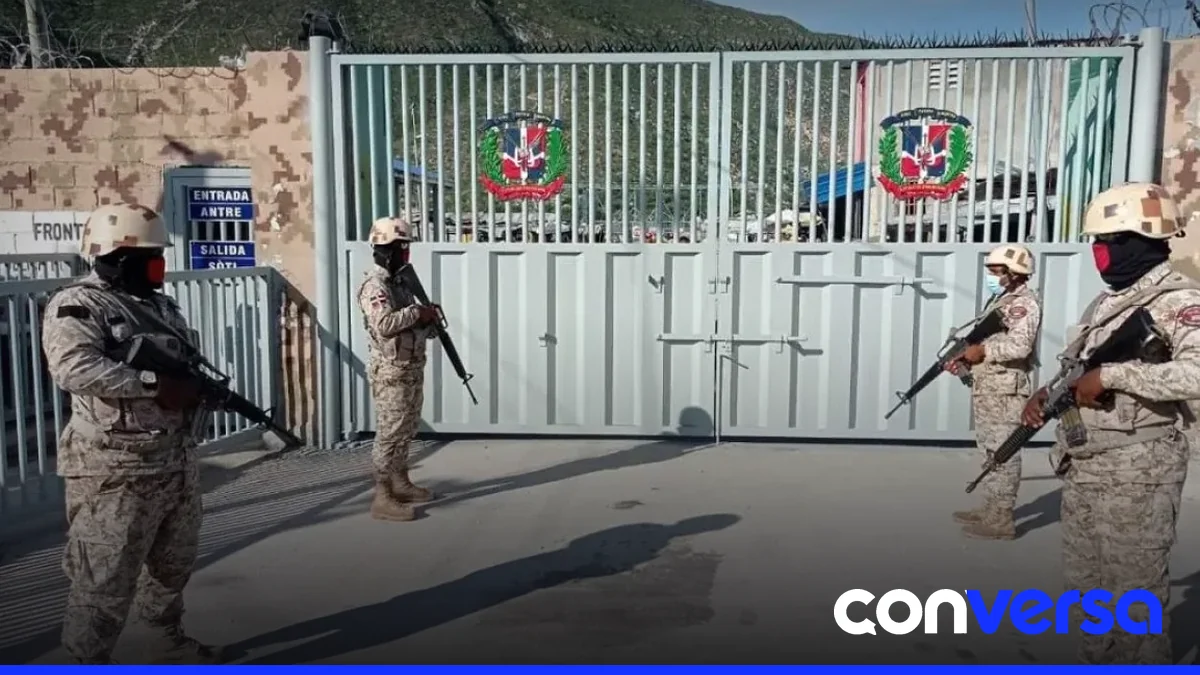 Soldados en la frontera sur de República Dominicana durante operaciones de seguridad.