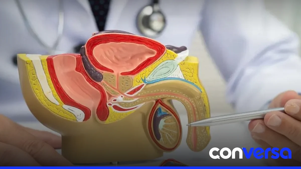 Imagen de un paciente en consulta médica con un profesional de salud.