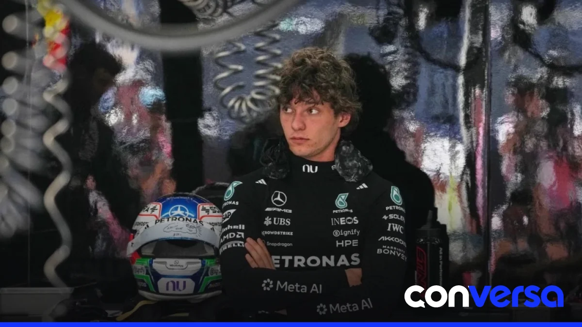 Kimi Antonelli en la pista durante la sesión de clasificación del Gran Premio de Estados Unidos.