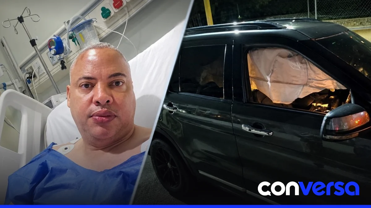 Héctor Gómez, periodista deportivo, fue trasladado a un centro médico tras sufrir un accidente de tránsito.