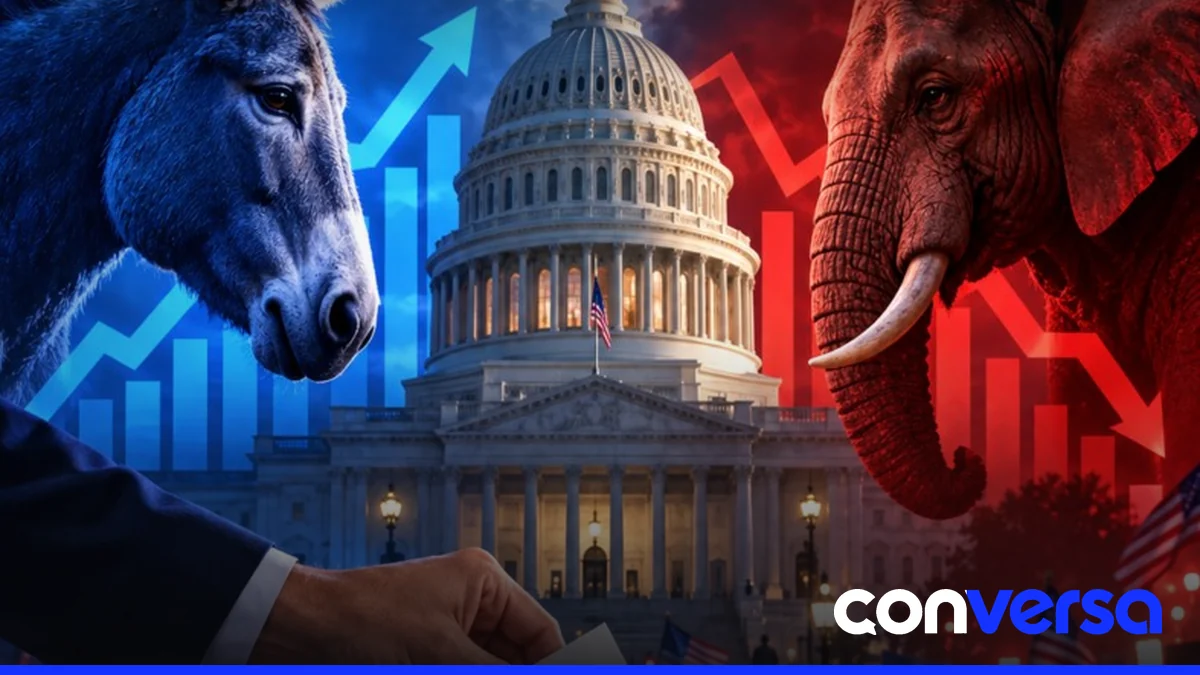 Votantes en una mesa electoral en Estados Unidos.