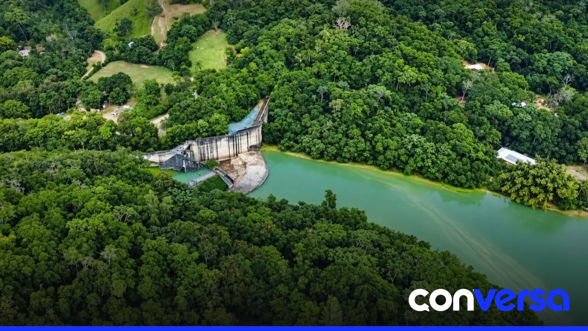 Imagen de la presa de Hatillo en el río Yuna, en el municipio de Hatillo.