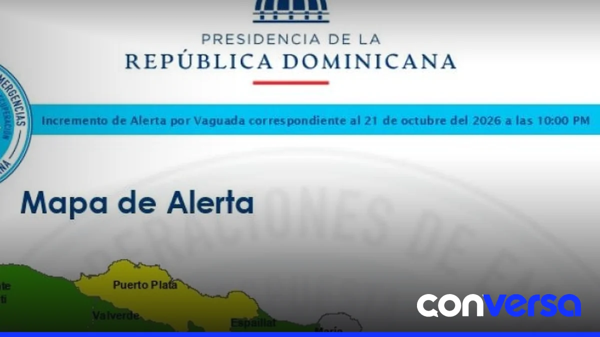 Mapa con provincias bajo alerta por efectos de vaguada.