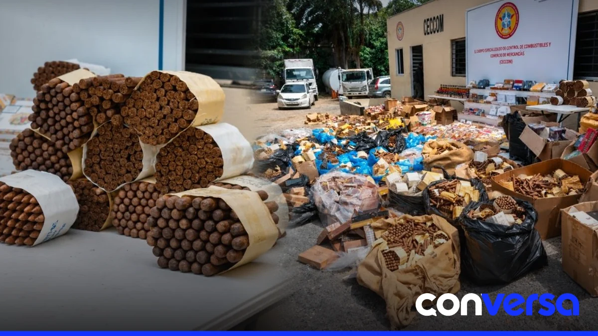 Autoridades incautaron productos ilegales durante una operación en Higüey.