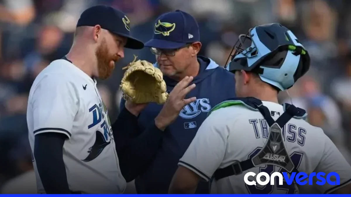 Foto de los Rays en acción durante un partido de la Liga Americana.