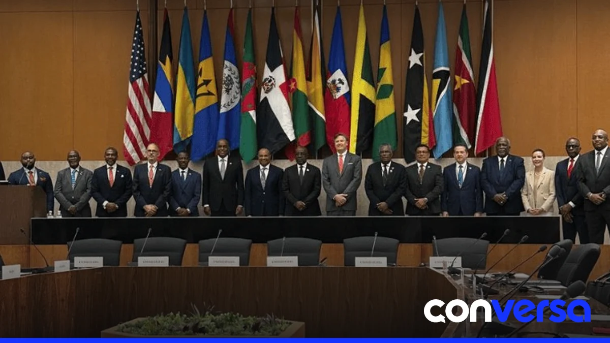 Imagen de un cable submarino en la región del Caribe.