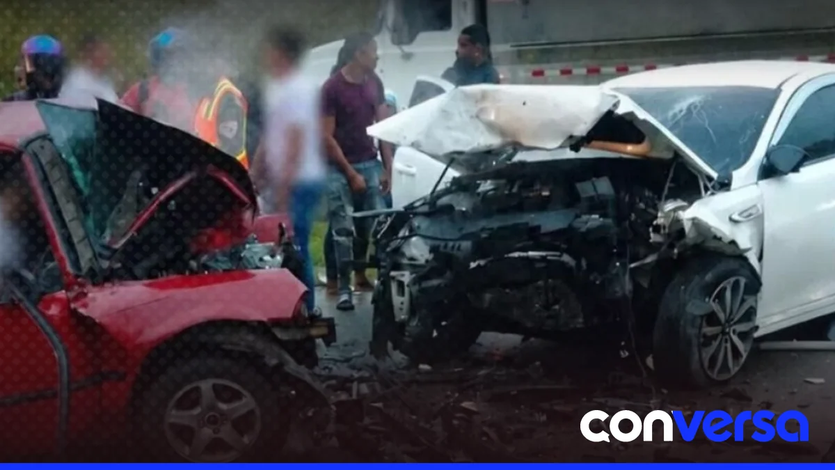 Vista de la avenida Circunvalación de Santo Domingo, donde ocurrió el accidente.