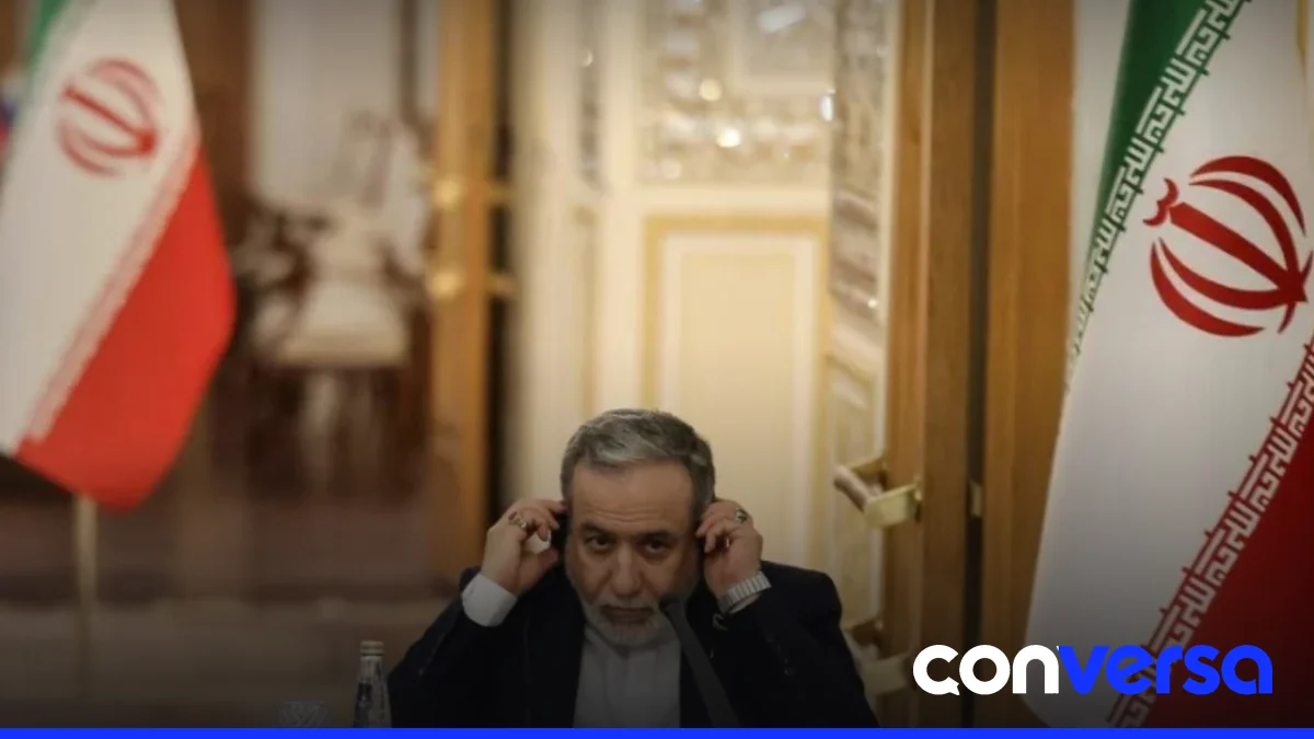 Ministro de Relaciones Exteriores de Irán, Abás Araqchi, durante un acto en Teherán.