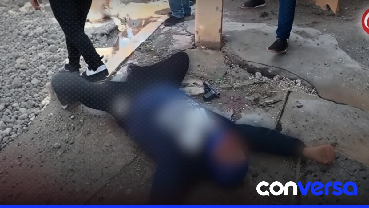 Agente de la Dicrim en servicio en La Canela.