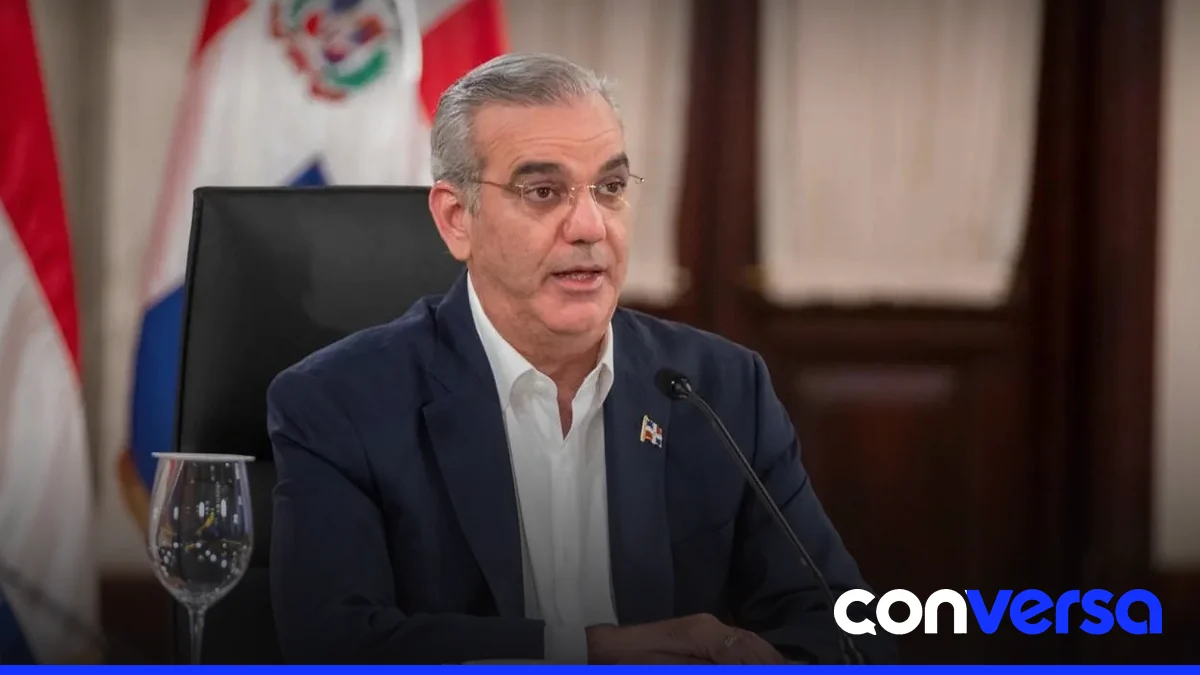 Foto del presidente Luis Abinader durante la presentación de la Agenda Semanal.