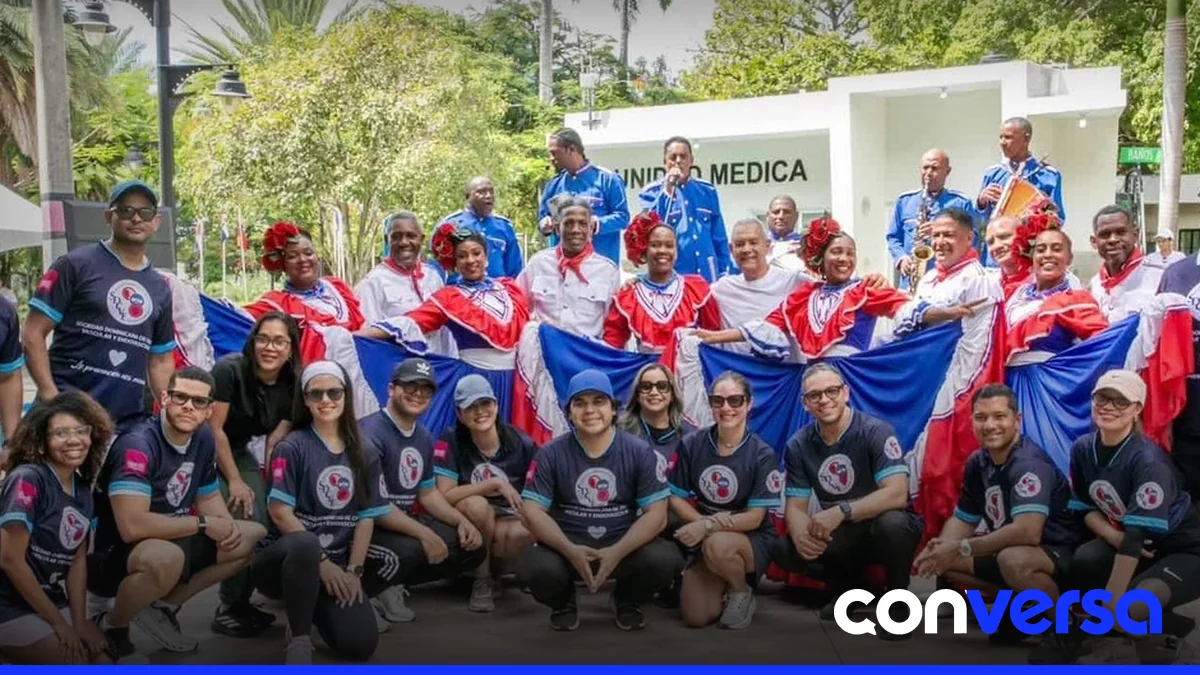 Caminata organizada por la Sociedad Dominicana de Cirugía Vascular en el Parque Iberoamérica.