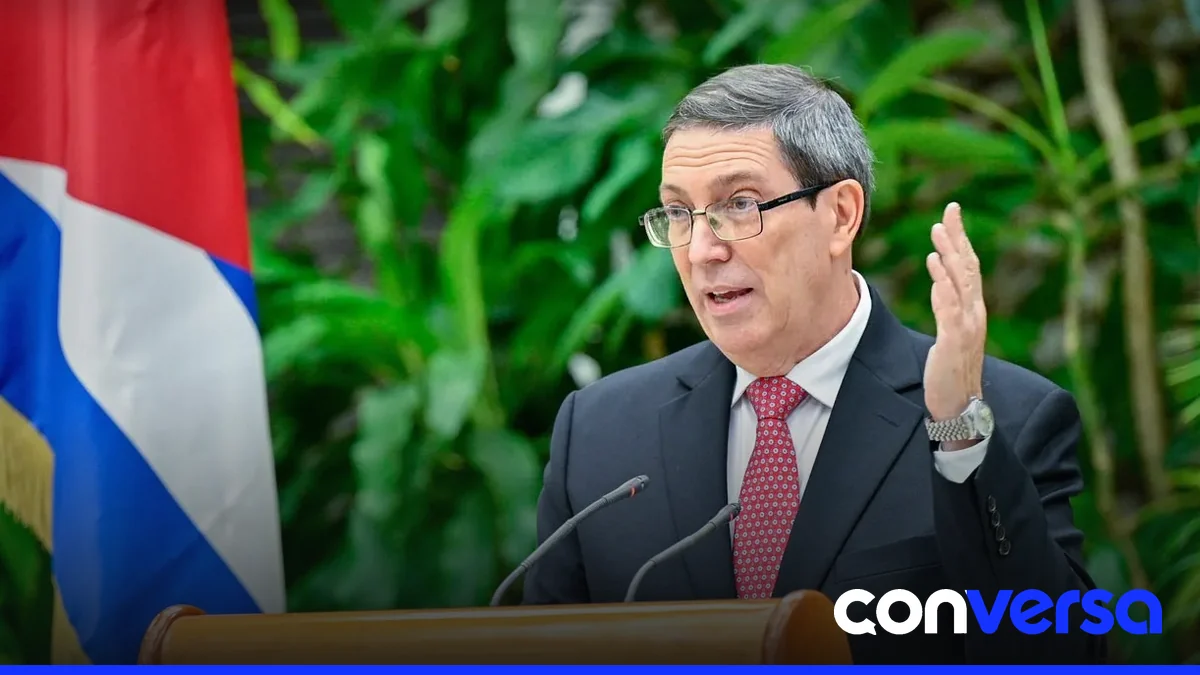Foto de archivo del canciller cubano Bruno Rodríguez.