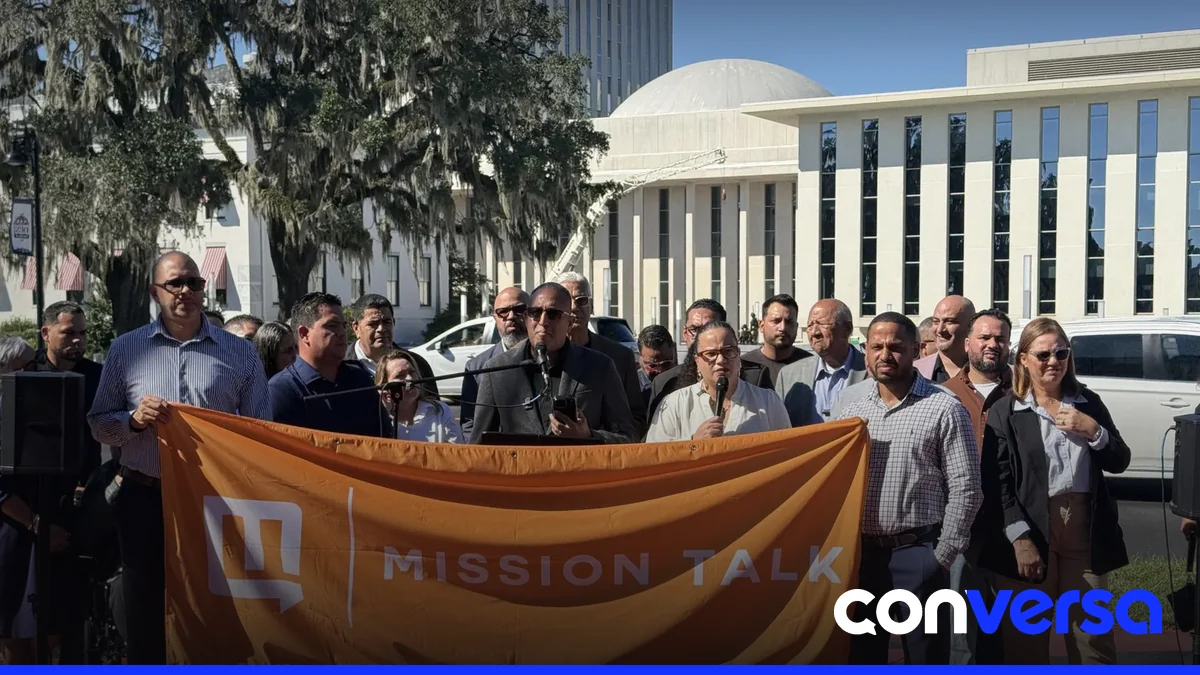 Pastores evangélicos en una reunión en Tallahassee, capital de Florida.