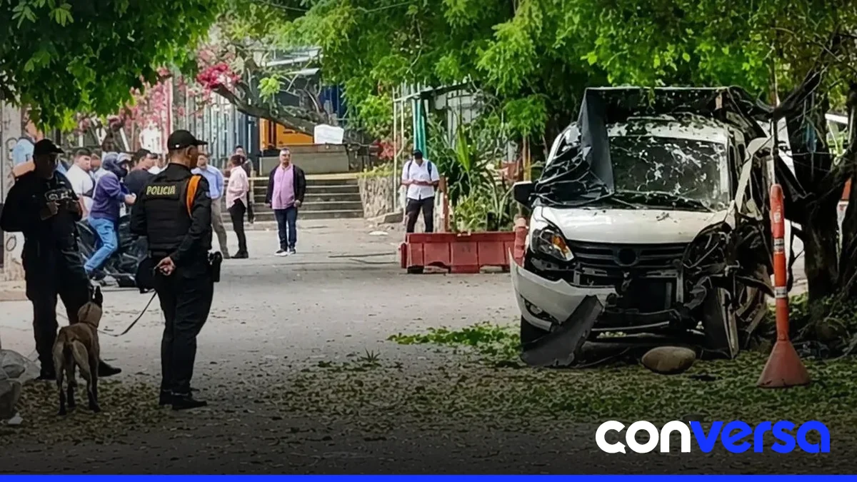 Imagen de la zona del puente internacional Francisco de Paula Santander en Cúcuta, donde ocurrió la explosión.