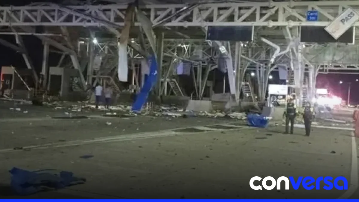 Imagen de un peaje en la vía de Casanare, zona afectada por la explosión.