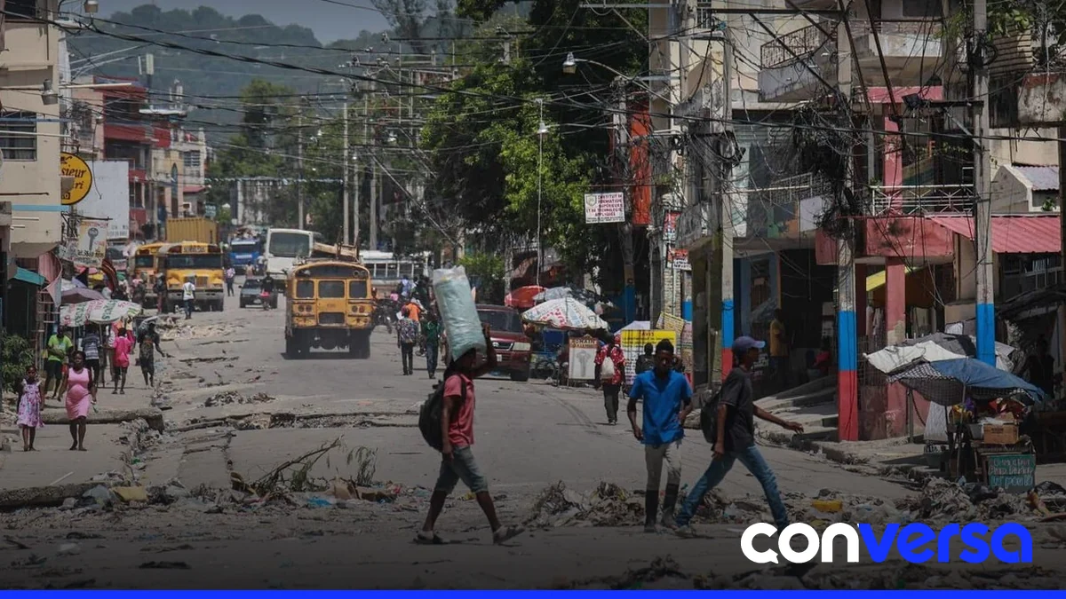 Fotografía de una zona controlada por bandas en Haití, donde se han reportado múltiples casos de secuestros.