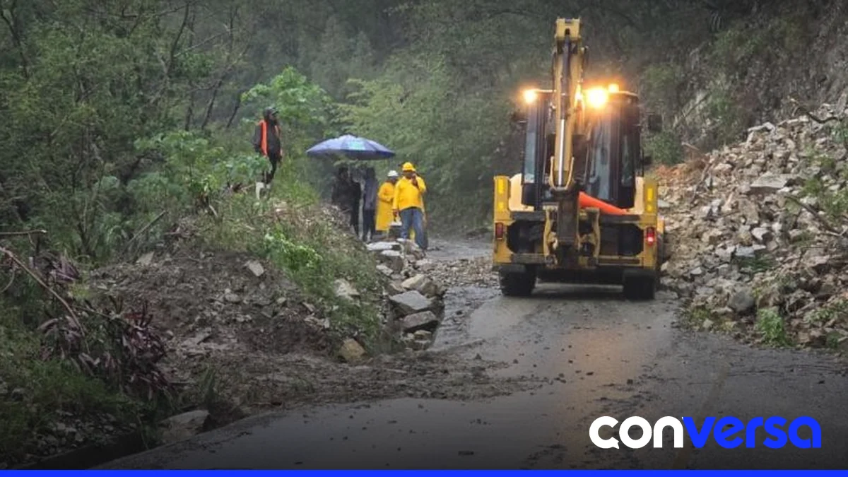 Agricultores en la zona de La Horma evalúan los daños causados por las lluvias.