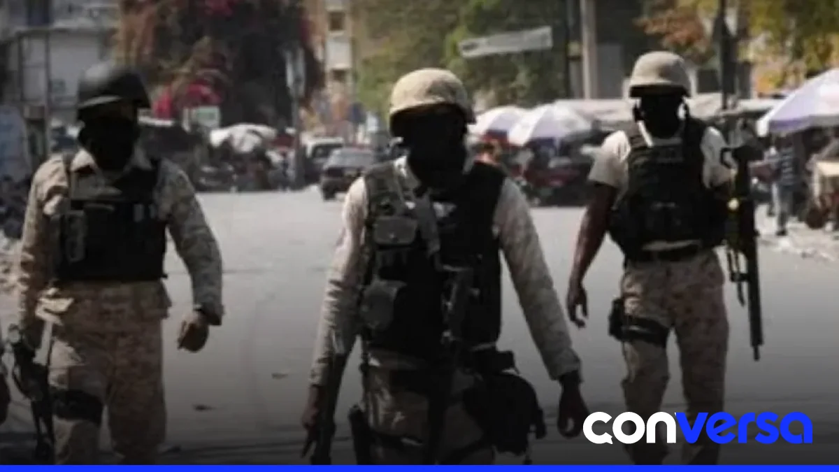 Militares salvadoreños en misión en Haití.