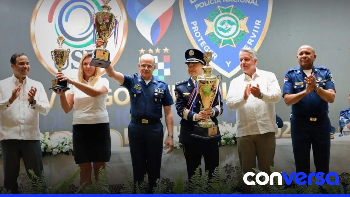 Atletas de la Policía Nacional participan en los Juegos Mundiales Policiales en República Dominicana.