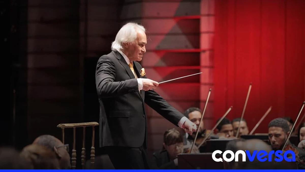 Fotografía de un concierto de la Orquesta Sinfónica Nacional en Santo Domingo.
