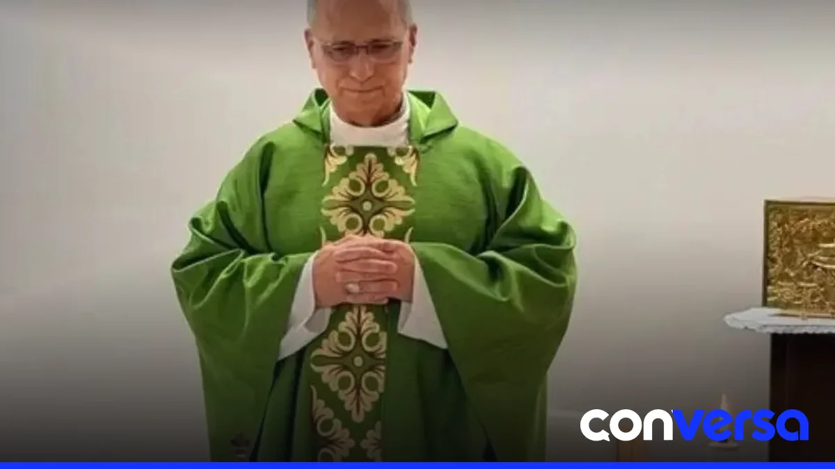 Imagen del papa León XIV oficiando misa en el hospital Gemelli de Roma.
