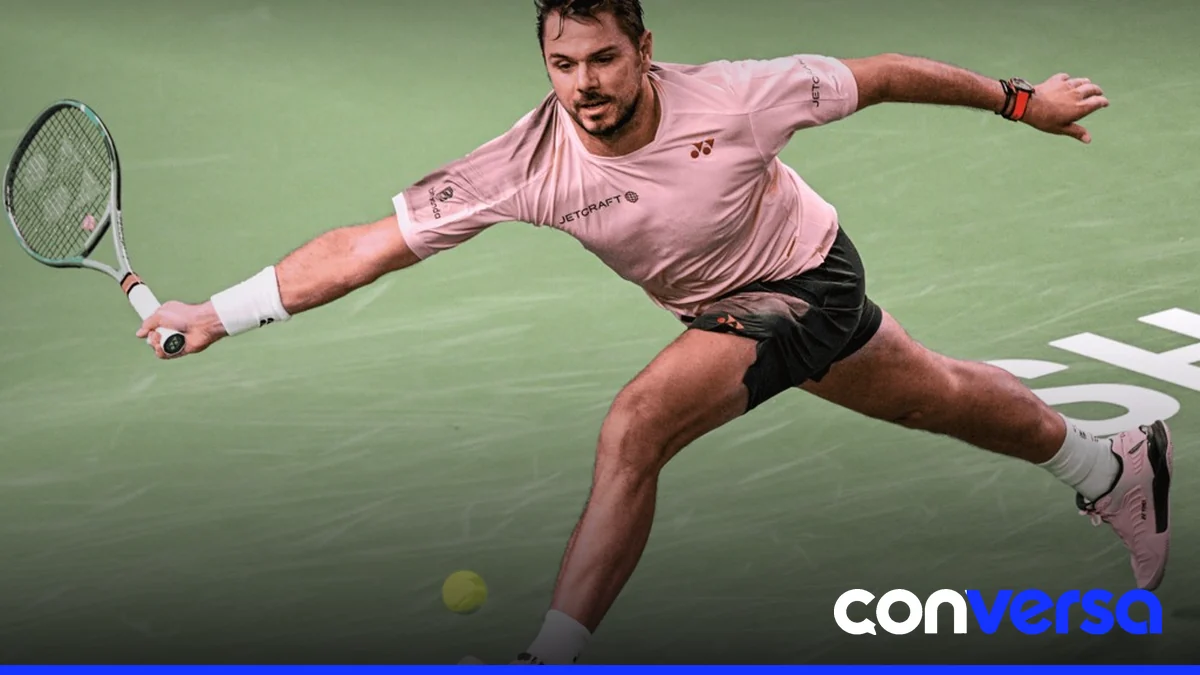 Stan Wawrinka celebrando su victoria en el Abierto de Australia.