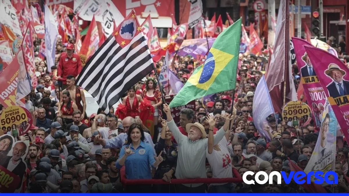 Luiz Inácio Lula da Silva durante una campaña electoral en 2026.
