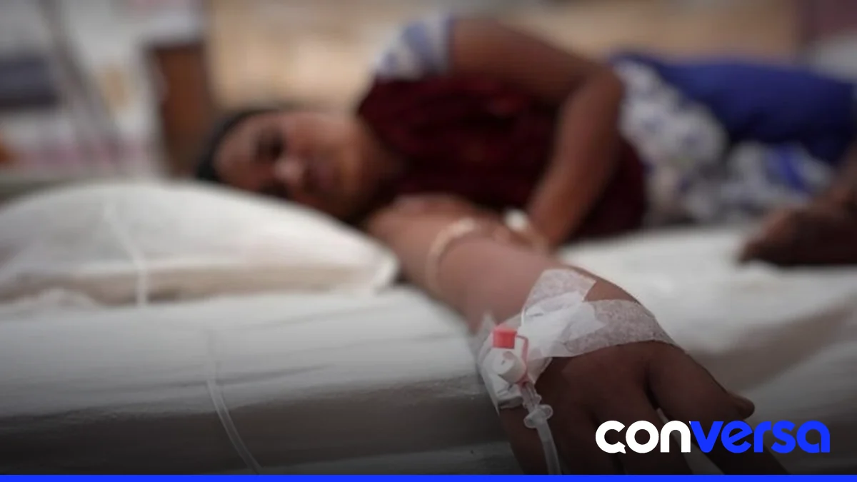 Imagen de un mosquito transmitente del dengue en una zona rural.